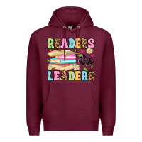 Burgundy readers are leaders Premium Hoodie - Artiststas