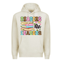 Oatmeal Heather readers are leaders Premium Hoodie - Artiststas