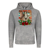 Cloud Rock horses with roses Vintage Hoodie - RanaPortraitStore