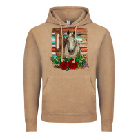 Vintage Coffee horses with roses Vintage Hoodie - RanaPortraitStore