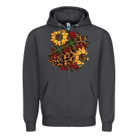 Smoke Christmas leopard sunflower Zipper Hoodie - BarkalooDesign