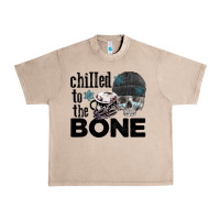 French Oak Chilled to the bone skull winter Urban Heavy Tee - FaDigitalArtStudio