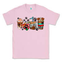 Bubblegum Pink dogs coffee cups Classic Tee - AdoDesignShop