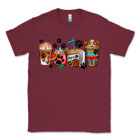 Burgundy dogs coffee cups Classic Tee - AdoDesignShop