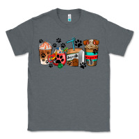 Charcoal Heather dogs coffee cups Classic Tee - AdoDesignShop