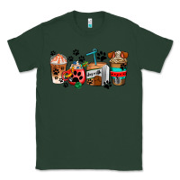 Sports Green dogs coffee cups Classic Tee - AdoDesignShop