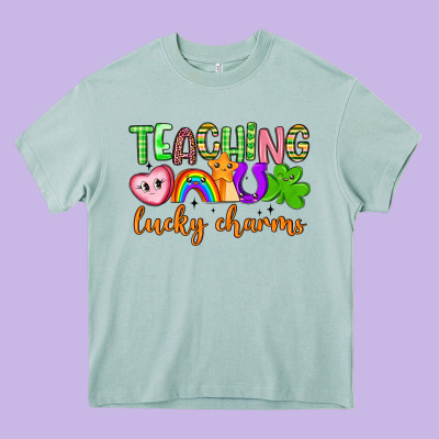 Teaching Lucky Charms Heavy Core Tee Designed By Artiststas