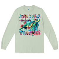Matcha just a girl who loves turtles Long Sleeve Tee - Jasminsmagicworld