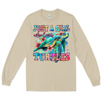 Mushroom just a girl who loves turtles Long Sleeve Tee - Jasminsmagicworld