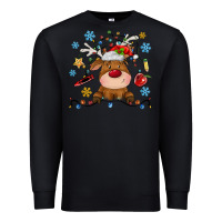 Black christmas deer school Premium Sweatshirt - MaliasSmallBusiness