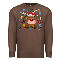 Chestnut christmas deer school Premium Sweatshirt - MaliasSmallBusiness