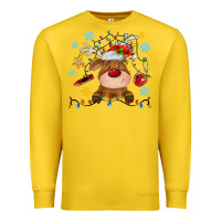 Lemon christmas deer school Premium Sweatshirt - MaliasSmallBusiness