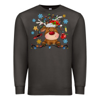 Smoke christmas deer school Premium Sweatshirt - MaliasSmallBusiness