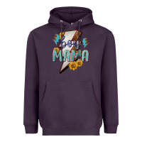 Plum boy mama lightning bold Heavyweight Hoodie - NancyCooperArtShop