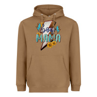 Toasted Coconut boy mama lightning bold Heavyweight Hoodie - NancyCooperArtShop