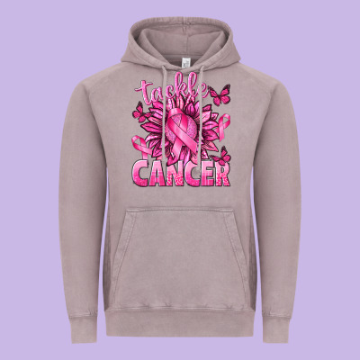 Tackle Cancer With Sunflower Vintage Hoodie Designed By Texasbilliewilder
