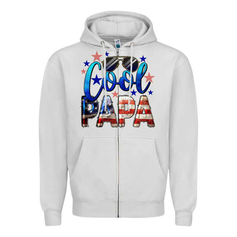 Cool Papa American Zipper Hoodie by LillyAllenDesigns | Teevron