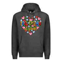Charcoal Heather 100 days of school Premium Hoodie - Artiststas