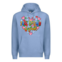 Colony Blue 100 days of school Premium Hoodie - Artiststas