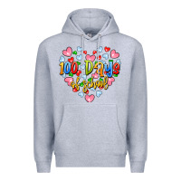 Heather Grey 100 days of school Premium Hoodie - Artiststas