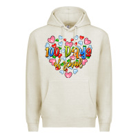 Oatmeal Heather 100 days of school Premium Hoodie - Artiststas