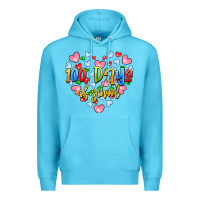 Ocean Blue 100 days of school Premium Hoodie - Artiststas