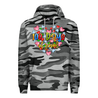 Slate Camo 100 days of school Premium Hoodie - Artiststas