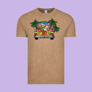 Summer Truck Vintage Tee Designed By Cowhidedigitalart