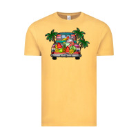 Vintage Mustard summer truck Vintage Tee - CowhideDigitalArt