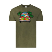 Vintage Olive summer truck Vintage Tee - CowhideDigitalArt