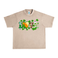 French Oak st.patrick's nurse love heart stethoscope Urban Heavy Tee - BarkalooDesign
