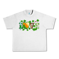 St.patrick's Nurse Love Heart Stethoscope Urban Heavy Tee | Teevron