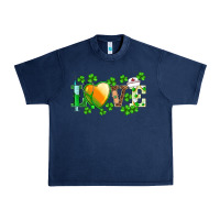 Navy st.patrick's nurse love heart stethoscope Urban Heavy Tee - BarkalooDesign