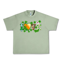 Oil Green st.patrick's nurse love heart stethoscope Urban Heavy Tee - BarkalooDesign