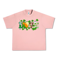 Salmon st.patrick's nurse love heart stethoscope Urban Heavy Tee - BarkalooDesign
