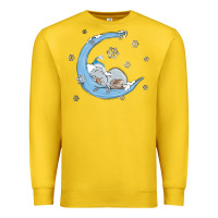 Lemon snowman and moon Premium Sweatshirt - MaliasSmallBusiness