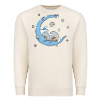 Sandshell snowman and moon Premium Sweatshirt - MaliasSmallBusiness
