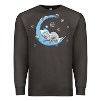 Smoke snowman and moon Premium Sweatshirt - MaliasSmallBusiness