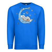 True Royal snowman and moon Premium Sweatshirt - MaliasSmallBusiness
