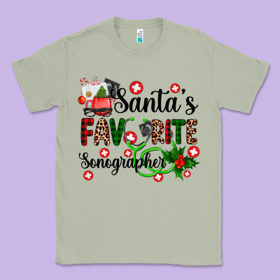 Santa's Favorite Sonographer Classic Tee Designed By Adodesignshop