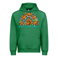 Emerald Gobble Til You Wobble with Rainbow Urban Hoodie - texasbilliewilder