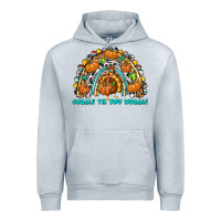 Heather Grey Gobble Til You Wobble with Rainbow Urban Hoodie - texasbilliewilder