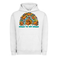 Pigment Lunar Rock Gobble Til You Wobble with Rainbow Urban Hoodie - texasbilliewilder