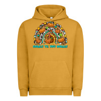 Pigment Peanut Butter Gobble Til You Wobble with Rainbow Urban Hoodie - texasbilliewilder