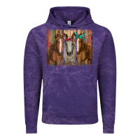 Cloud Purple horses with bandanas Vintage Hoodie - RanaPortraitStore