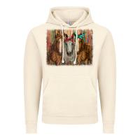 Vintage Artic horses with bandanas Vintage Hoodie - RanaPortraitStore