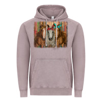Vintage Zinc horses with bandanas Vintage Hoodie - RanaPortraitStore