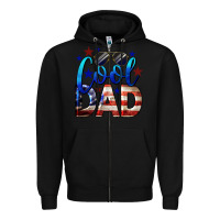 Black Cool American Dad Zipper Hoodie - LillyAllenDesigns