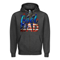 Charcoal Heather Cool American Dad Zipper Hoodie - LillyAllenDesigns