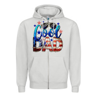 Dove Grey Cool American Dad Zipper Hoodie - LillyAllenDesigns
